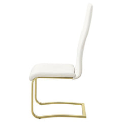 Montclair Side Chairs White and Rustic Brass (Set of 4) - 190512