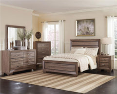 Kauffman 6-drawer Dresser Washed Taupe - 204193