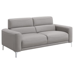 Glenmark 2-piece Upholstered Track Arm Sofa Set Taupe - 509731-S2