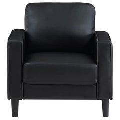 Ruth Upholstered Track Arm Accent Chair Black - 508363