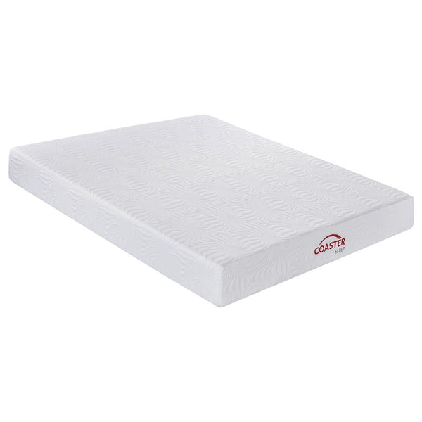 Key 10" California King Memory Foam Mattress White - 350064KW