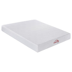Key 10" Eastern King Memory Foam Mattress White - 350064KE