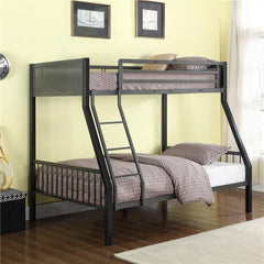 Meyers Metal Twin Over Full Bunk Bed Black - 460391