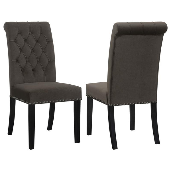 Alana Upholstered Tufted Side Chairs with Nailhead Trim (Set of 2) - 115172