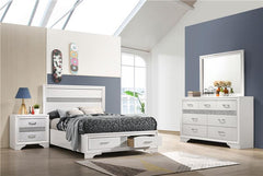 Miranda 4-piece Full Bedroom Set White - 205111F-S4