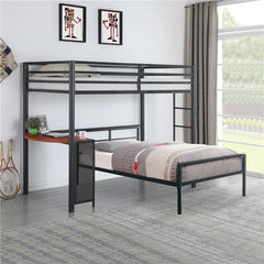 Fisher Twin Workstation Loft Bed Gunmetal - 460229