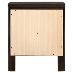 Carlton 2-drawer Rectangular Nightstand Cappuccino - 202092