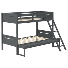 Littleton Wood Twin Over Full Bunk Bed Grey - 405052GRY