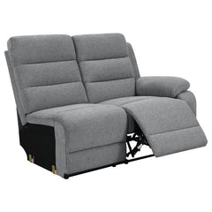 David Upholstered Reclining Sectional Sofa Smoke - 609620