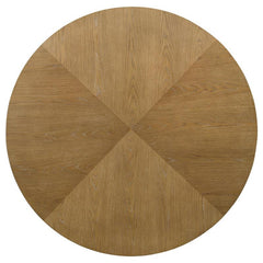 Danvers 5-piece Round 54-inch Dining Table Set Brown Oak - 109150-S5