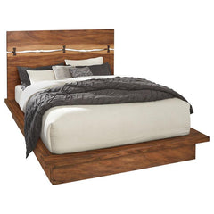 Winslow Wood Queen Panel Bed Smokey Walnut and Coffee Bean - 223250Q