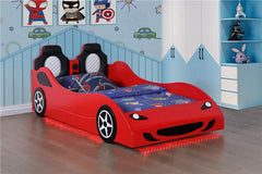 Cruiser Wood Twin LED Car Bed Red - 400479