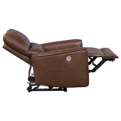 Greenfield 3-piece Power Reclining Sofa Set Saddle Brown - 610264P-S3