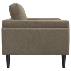 Rilynn Upholstered Track Arm Accent Chair Brown - 509523