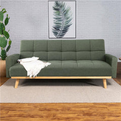 Kourtney Upholstered Tufted Convertible Sofa Bed Sage Green - 360127