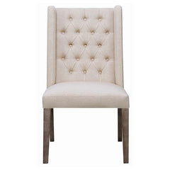 Bexley Rectangular Live Edge Dining Set Natural Honey and Espresso - 110331-S5