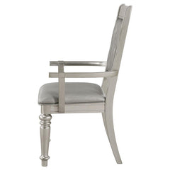 Bling Game Open Back Arm Chairs Metallic (Set of 2) - 106473