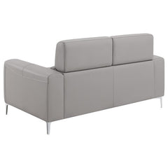 Glenmark 3-piece Upholstered Track Arm Sofa Set Taupe - 509731-S3