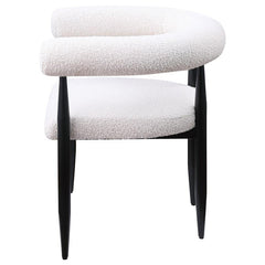 Camden Boucle Upholstered Dining Side Chair Cream (Set of 2) - 105782