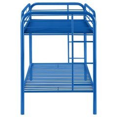 Morgan Metal Twin Over Twin Bunk Bed Blue - 2256B