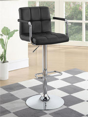 Palomar Adjustable Height Bar Stool Black and Chrome - 121095