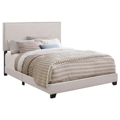 Boyd Upholstered Full Panel Bed Ivory - 350051F