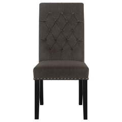 Alana Upholstered Tufted Side Chairs with Nailhead Trim (Set of 2) - 115172
