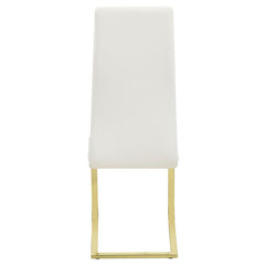 Montclair Side Chairs White and Rustic Brass (Set of 4) - 190512