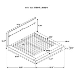 Winslow Wood Eastern King Panel Bed Smokey Walnut - 223250KE