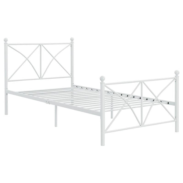 Hart Metal Twin Open Frame Bed White - 422759T