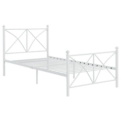 Hart Metal Full Open Frame Bed White - 422759F