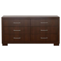 Jessica 5-piece California King Bedroom Set Cappuccino - 200719KW-S5