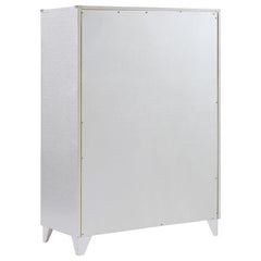 Larue 5-piece California King Bedroom Set Silver - 224491KW-S5