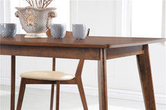 Kersey 5-piece Rectangular Dining Set Chestnut and Tan - 103061-S5
