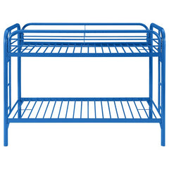 Morgan Metal Twin Over Twin Bunk Bed Blue - 2256B