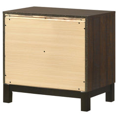 Edmonton 2-drawer Nightstand Rustic Tobacco - 204352