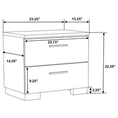 Jeremaine 5-piece California King Bedroom Set White - 300345KW-S5