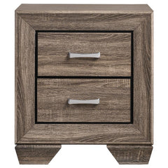 Kauffman 2-drawer Nightstand Washed Taupe - 204192