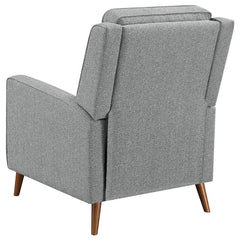 Davidson Upholstered Tufted Push Back Recliner Grey - 609567
