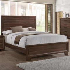 Brandon Wood Eastern King Panel Bed Warm Brown - 205321KE
