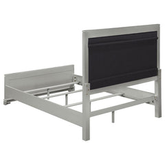 Eleanor Wood Queen Panel Bed Metallic Mercury - 223461Q