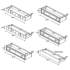 Alderwood 5-piece Eastern King Bedroom Set French Grey - 223121KE-S5