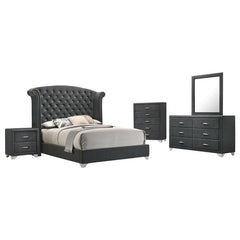 Melody 5-piece Queen Bedroom Set Grey - 223381Q-S5
