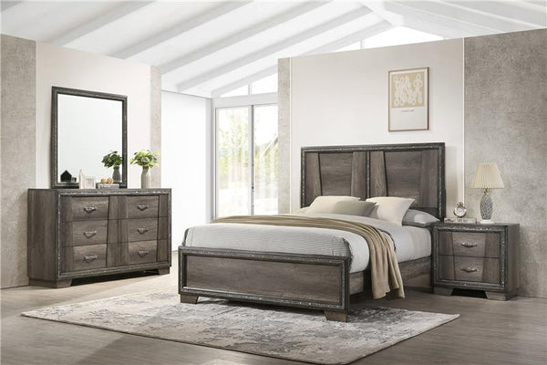 Janine 4-piece Queen Bedroom Set Grey - 223551Q-S4
