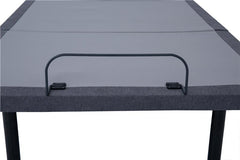 Negan Queen Adjustable Bed Base Grey and Black - 350132Q