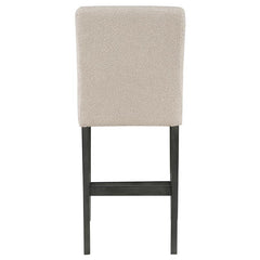 Alba Boucle Upholstered Counter Height Dining Chair Beige and Charcoal Grey (Set of 2) - 123129