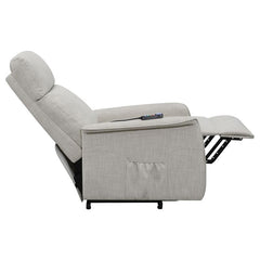 Herrera Upholstered Power Lift Massage Chair Beige - 609407P