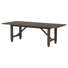 Matisse Rectangular Dining Table with 18" Removable Extension Leaf Brown - 108311