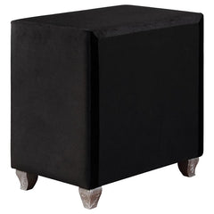 Deanna 2-drawer Rectangular Nightstand Black - 206102