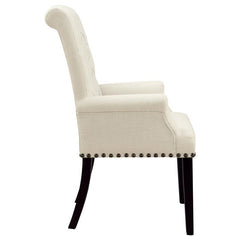 Alana Tufted Back Upholstered Arm Chair Beige - 190163